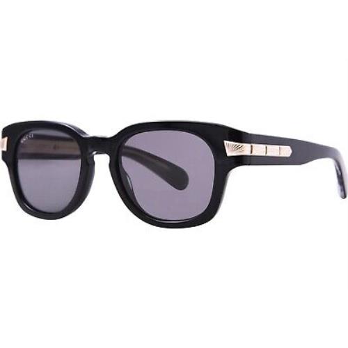 Gucci GG1518S 001 Sunglasses Men`s Black/grey Square Shape 51mm