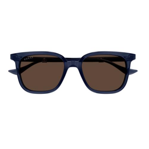 Gucci GG1493S 004 Blue/brown Square Men`s Sunglasses