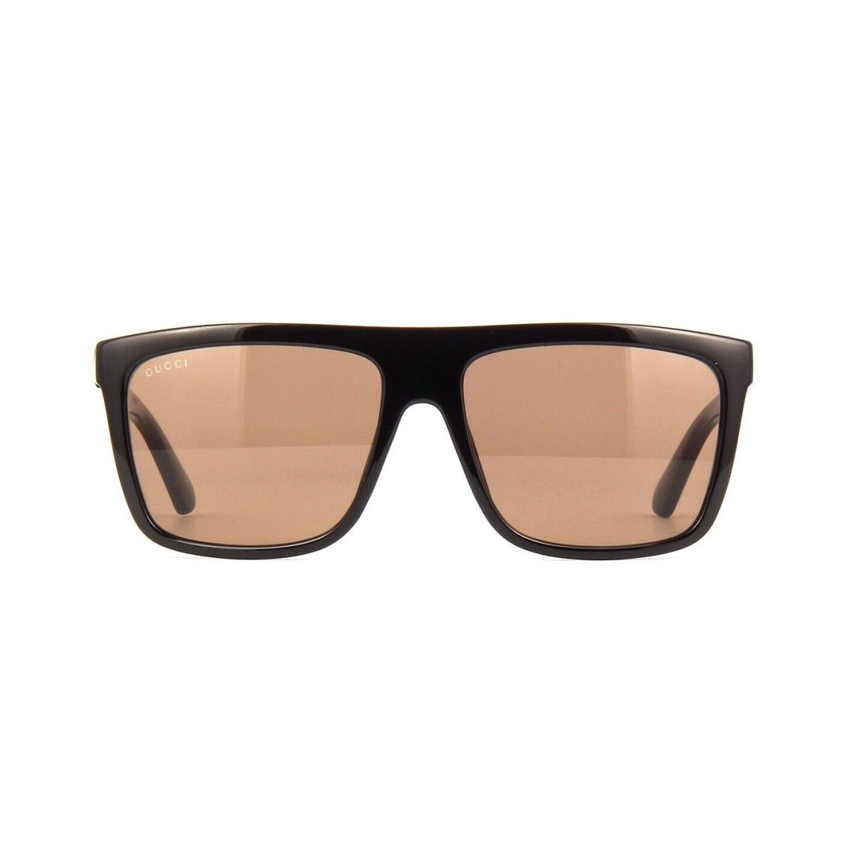 Gucci GG0748S Black/brown 002 FI Sunglasses