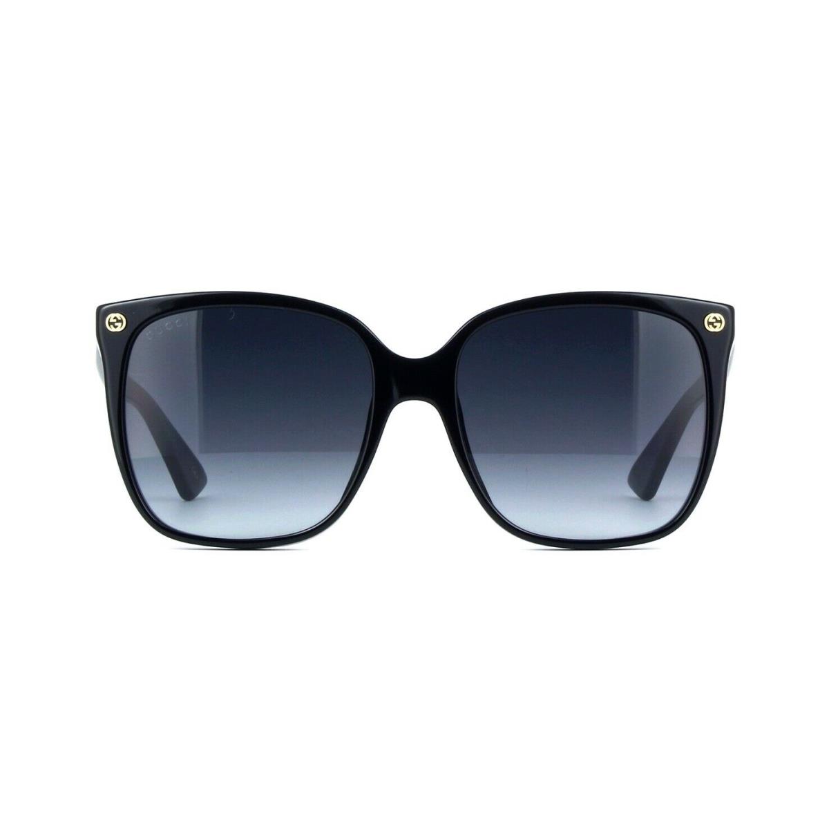 Gucci GG0022S Black/grey Shaded 001 Sunglasses