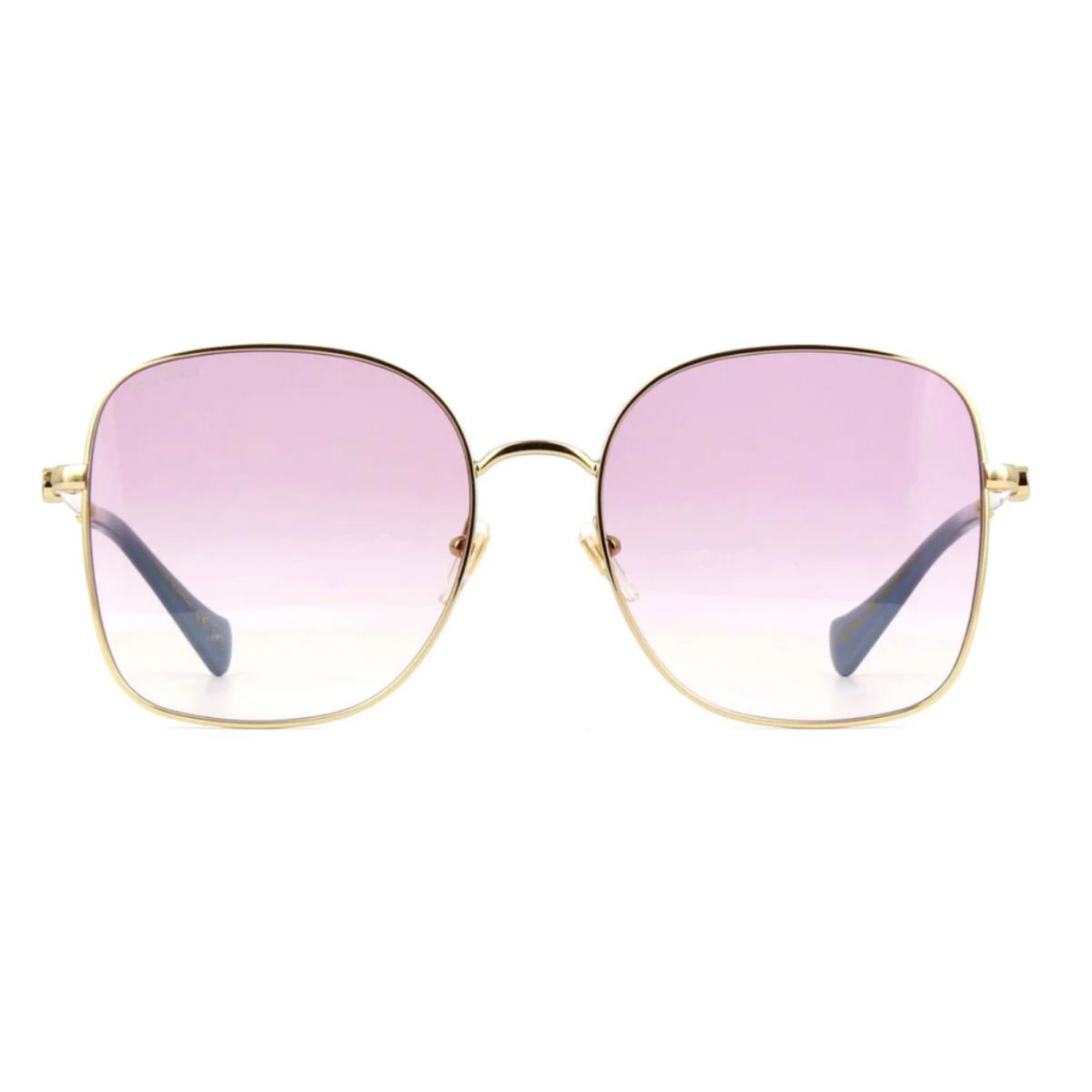 Gucci Women GG1143S-003 Gold Frame / Pink Gradient Lens Sunglasses