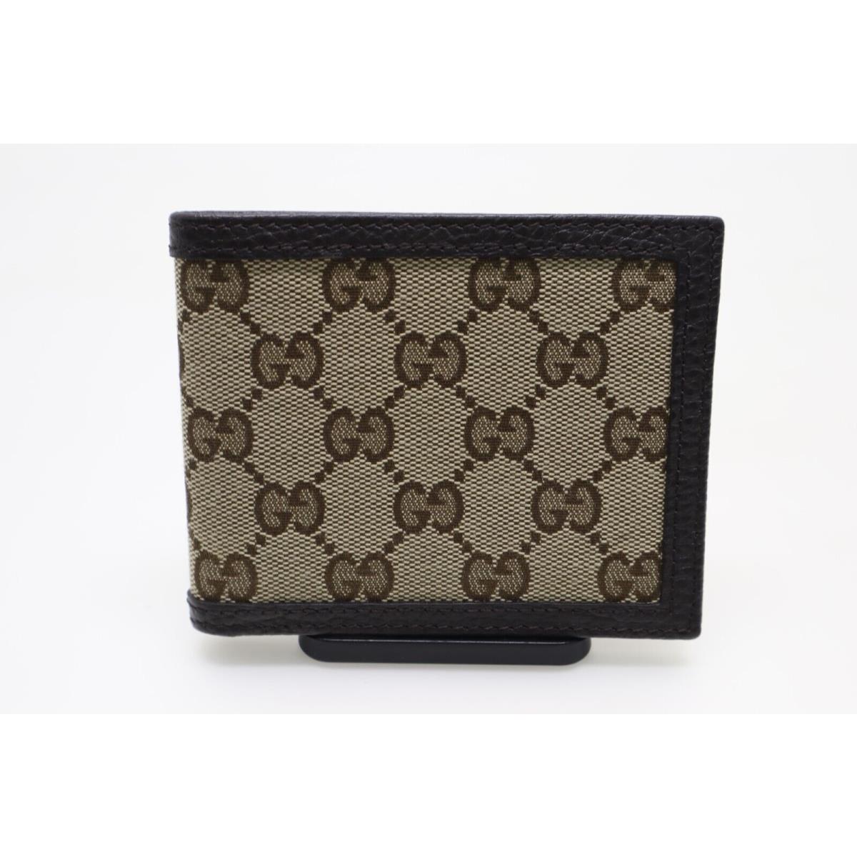 Gucci 292534 Ggcanvas Wallet Bill Compartment Folded Wallet