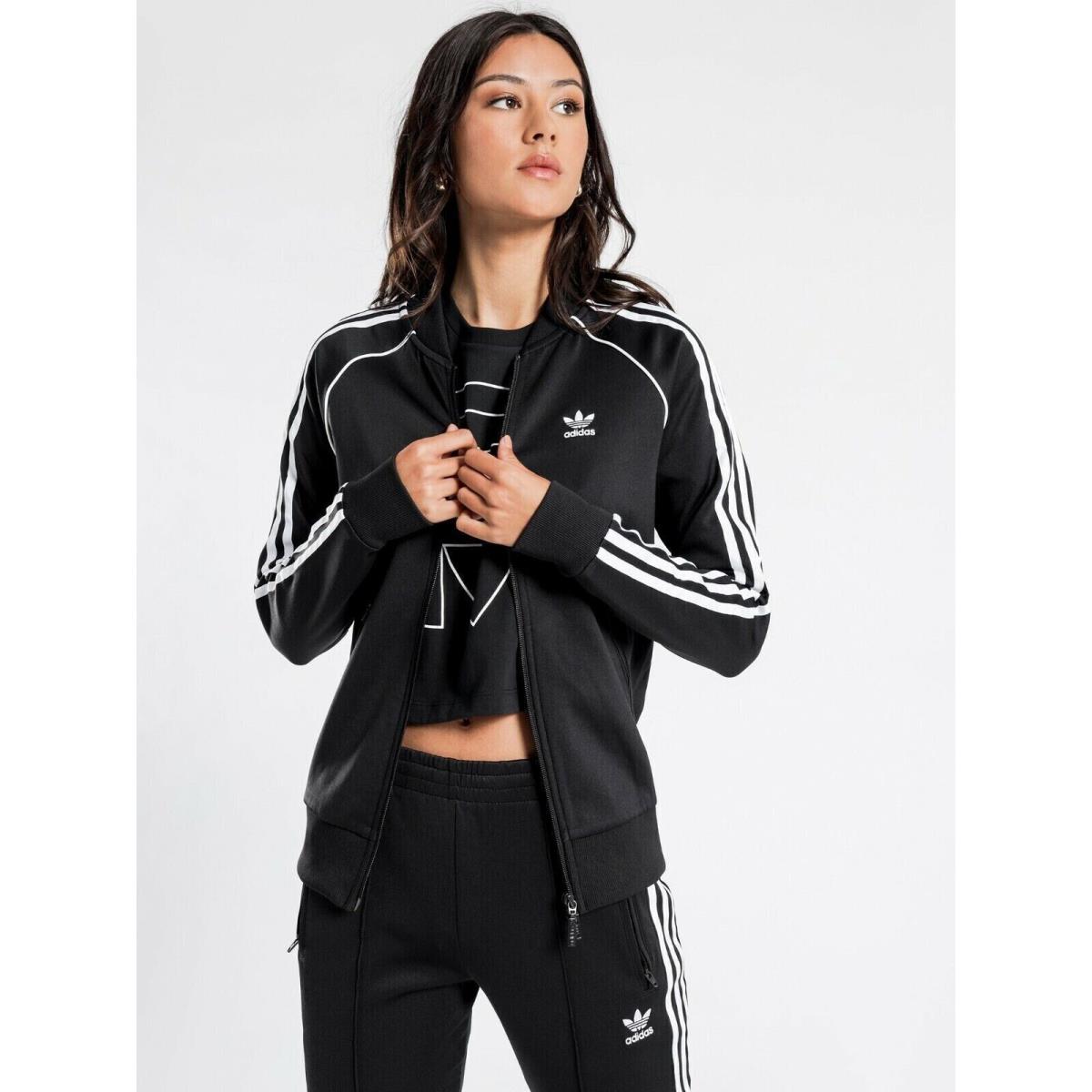 Adidas originals black tracksuit on sale