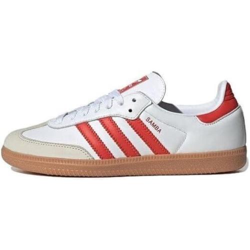 Adidas Samba OG Womens Shoe White Solar Red Gum Size 7 US