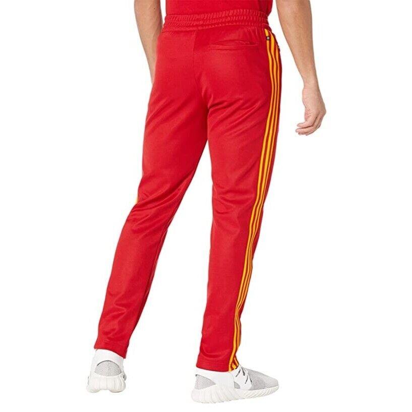 Adidas Originals Men Beckenbauer Track Pants HK7401 Red Gold Size XS Extra Small