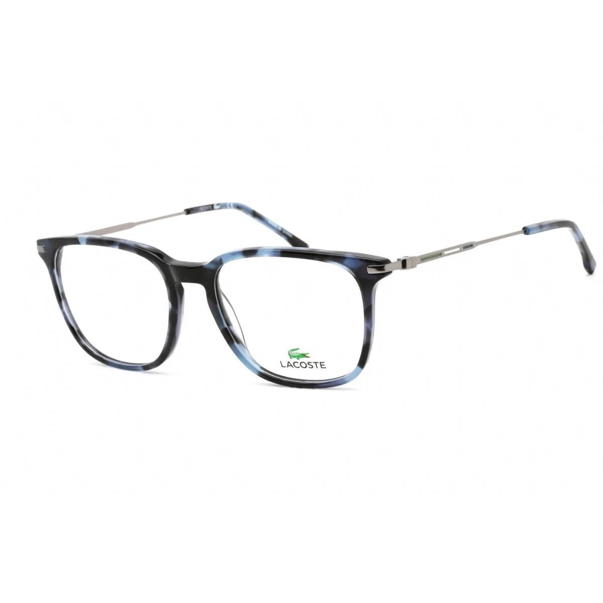Lacoste L2603 ND 215 54mm Blue Tortoise and Silver Metal Unisex Eyeglasses