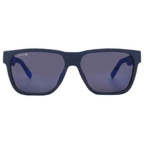 Lacoste Blue Square Men`s Sunglasses L867S 424 57 L867S 424 57