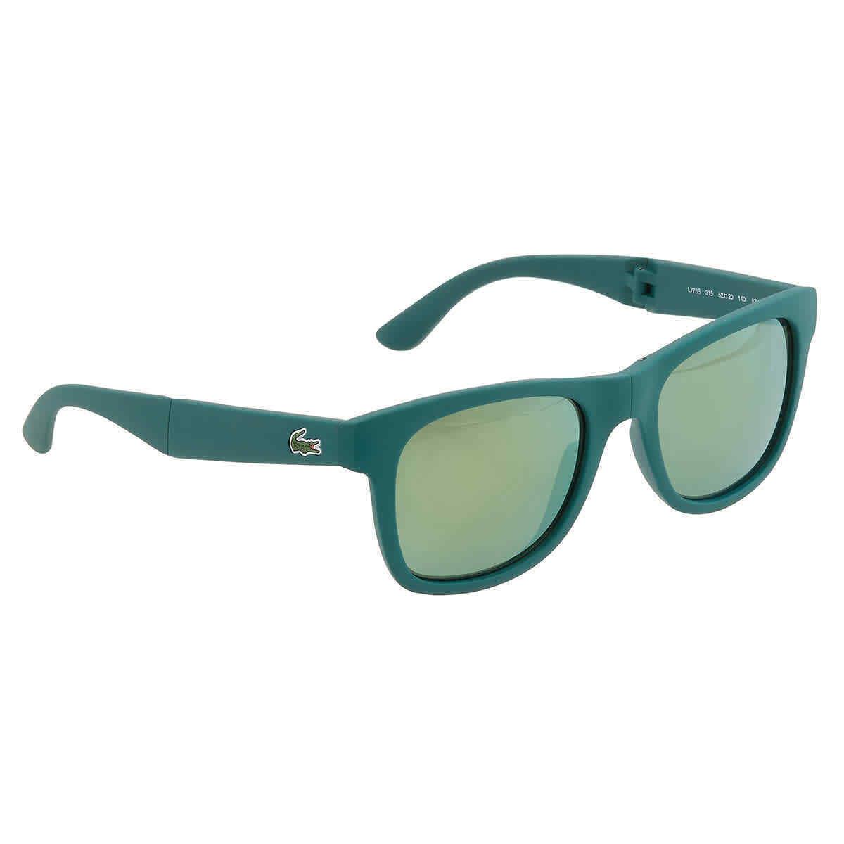 Lacoste Green Square Unisex Folding Sunglasses L778S 315 52 L778S 315 52