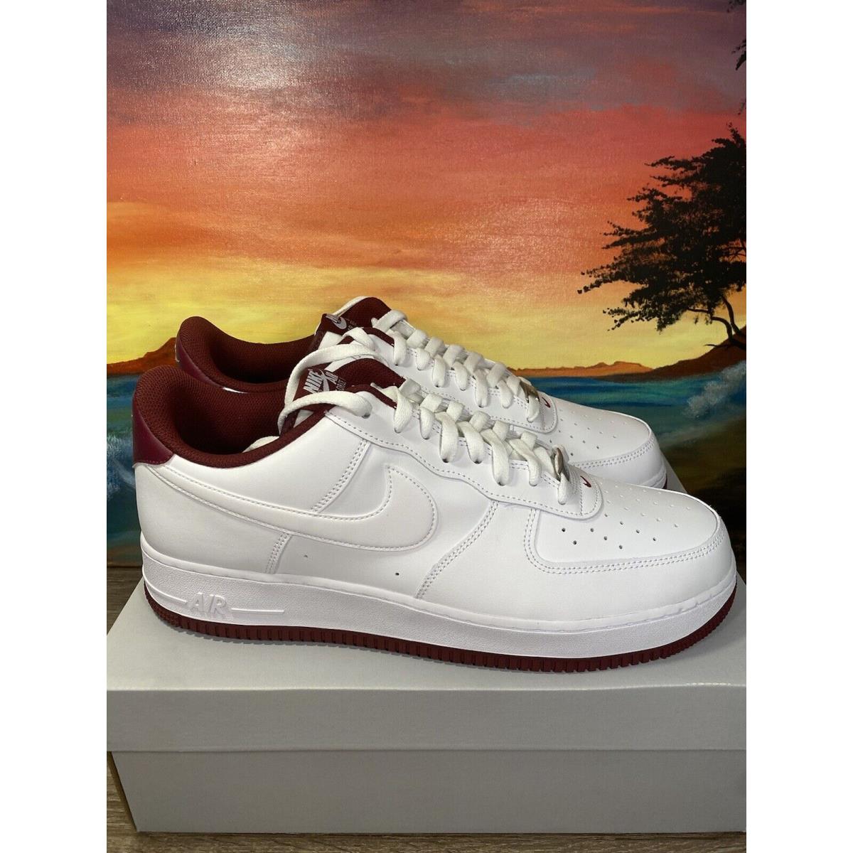 Nike newest Air Force 1 '07 shoe beetroot