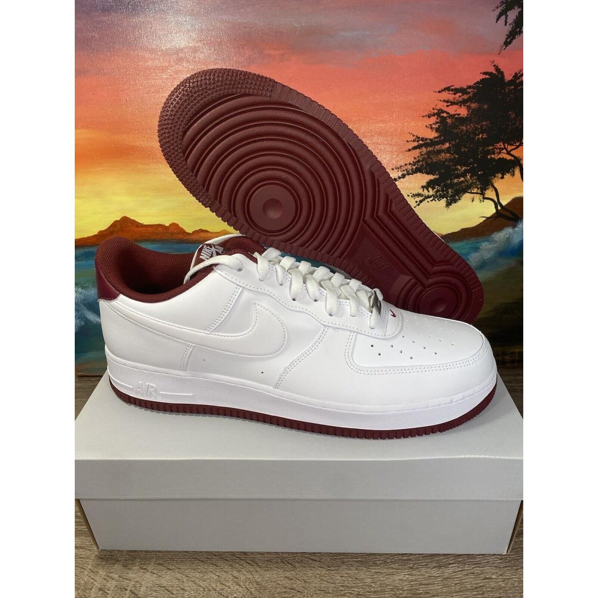 Nike Air Force 1 `07 White Dark Beetroot DH7561-106 Men s Size 14 |  SporTipTop