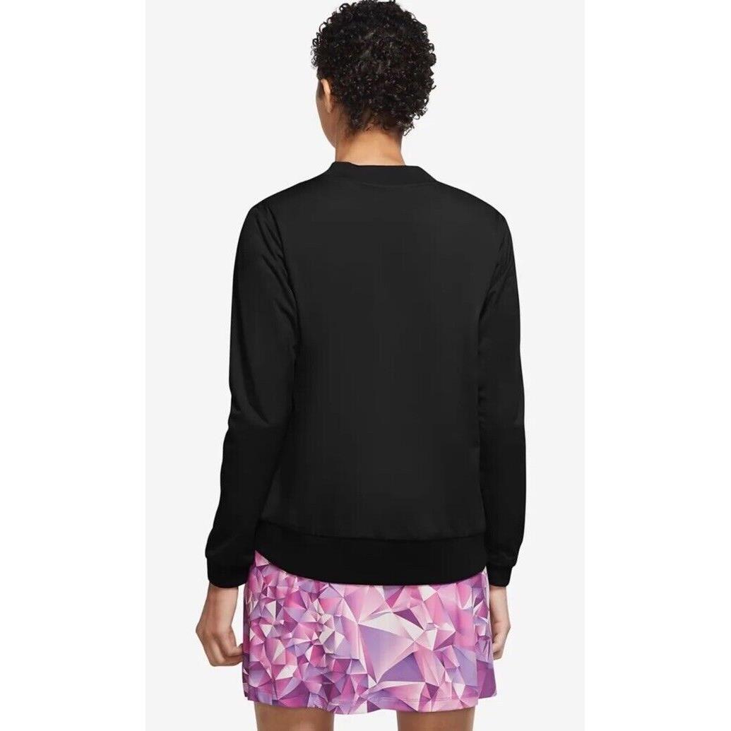 Nike Women Shield Fairway Windshirt Golf Sweater Black CK5874 010 Size Medium