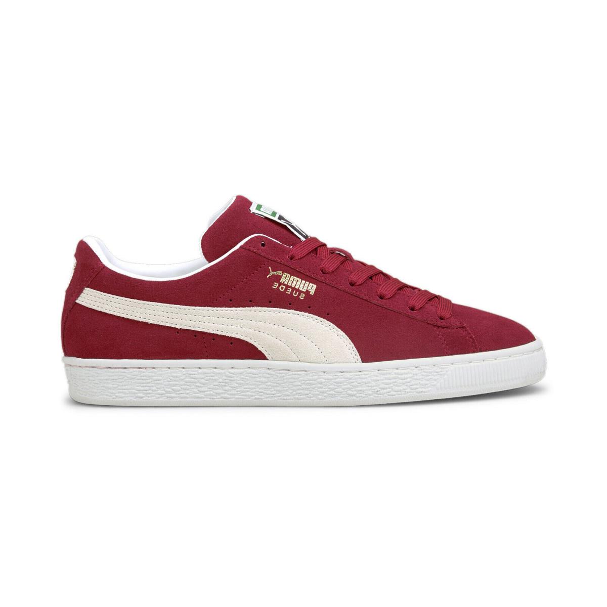 Puma Suede Classic Xxi 37491506 Mens Red Suede Lifestyle Sneakers Shoes - Red