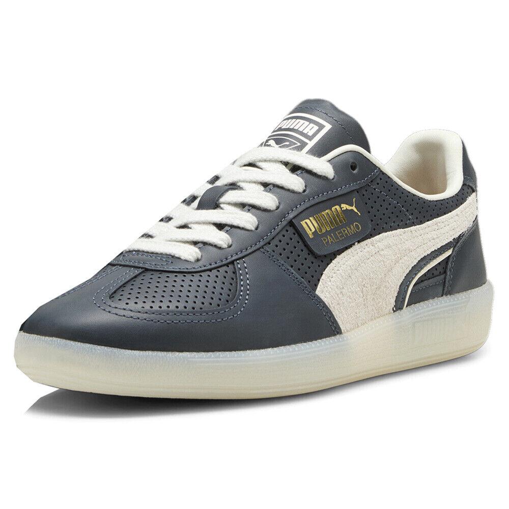 Puma Palermo Classics Lace Up Mens Blue Sneakers Casual Shoes 39857001