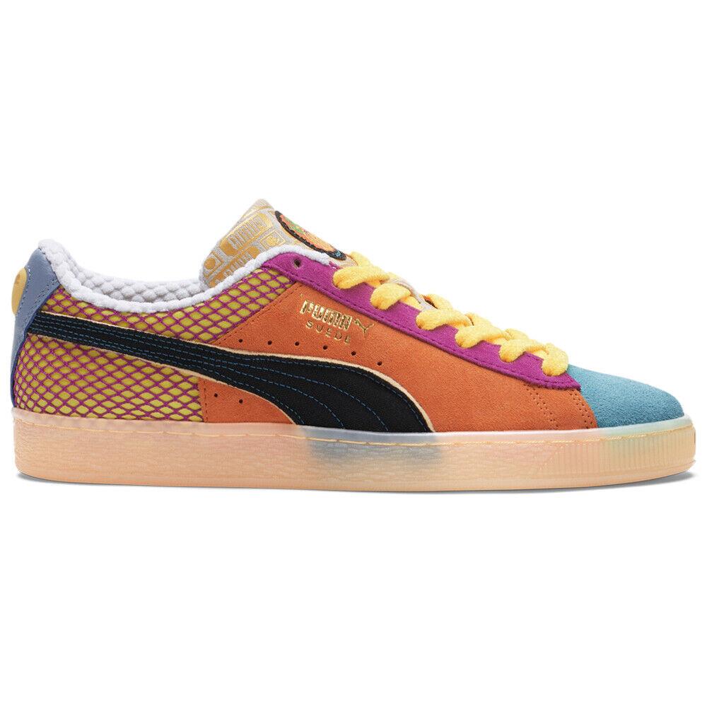 Puma Suede Classix Out Of Season Lace Up Mens Orange Sneakers Casual Shoes 3871 - Orange