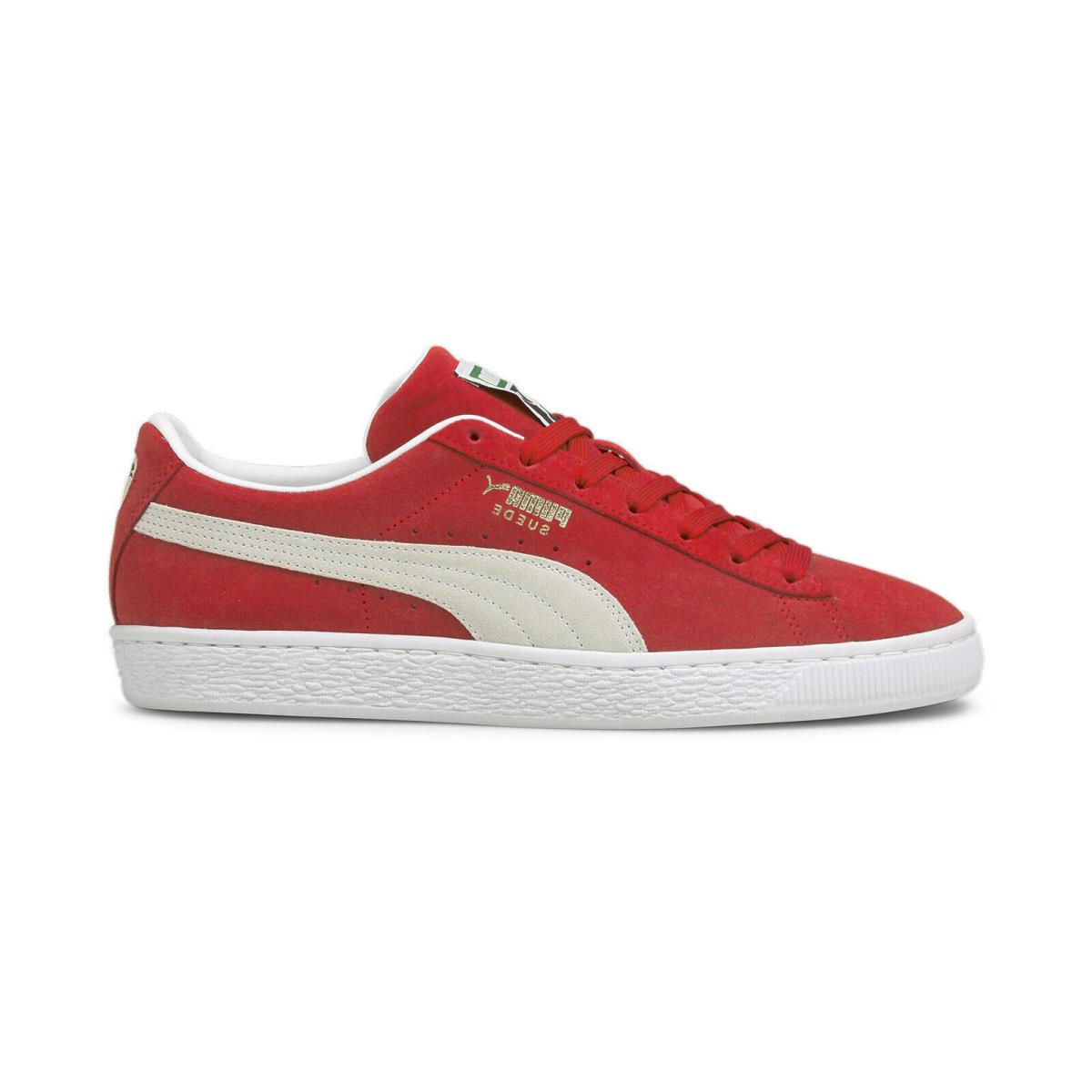 Puma Suede Classic Xxi 37491502 Mens Red Suede Lifestyle Sneakers Shoes - Red