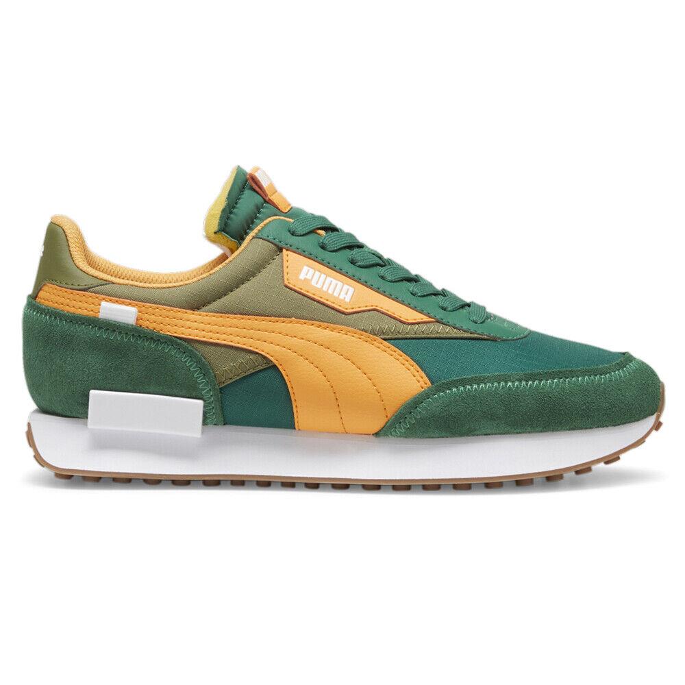 Puma Future Rider Play On Lace Up Mens Green Sneakers Casual Shoes 39347321 - Green