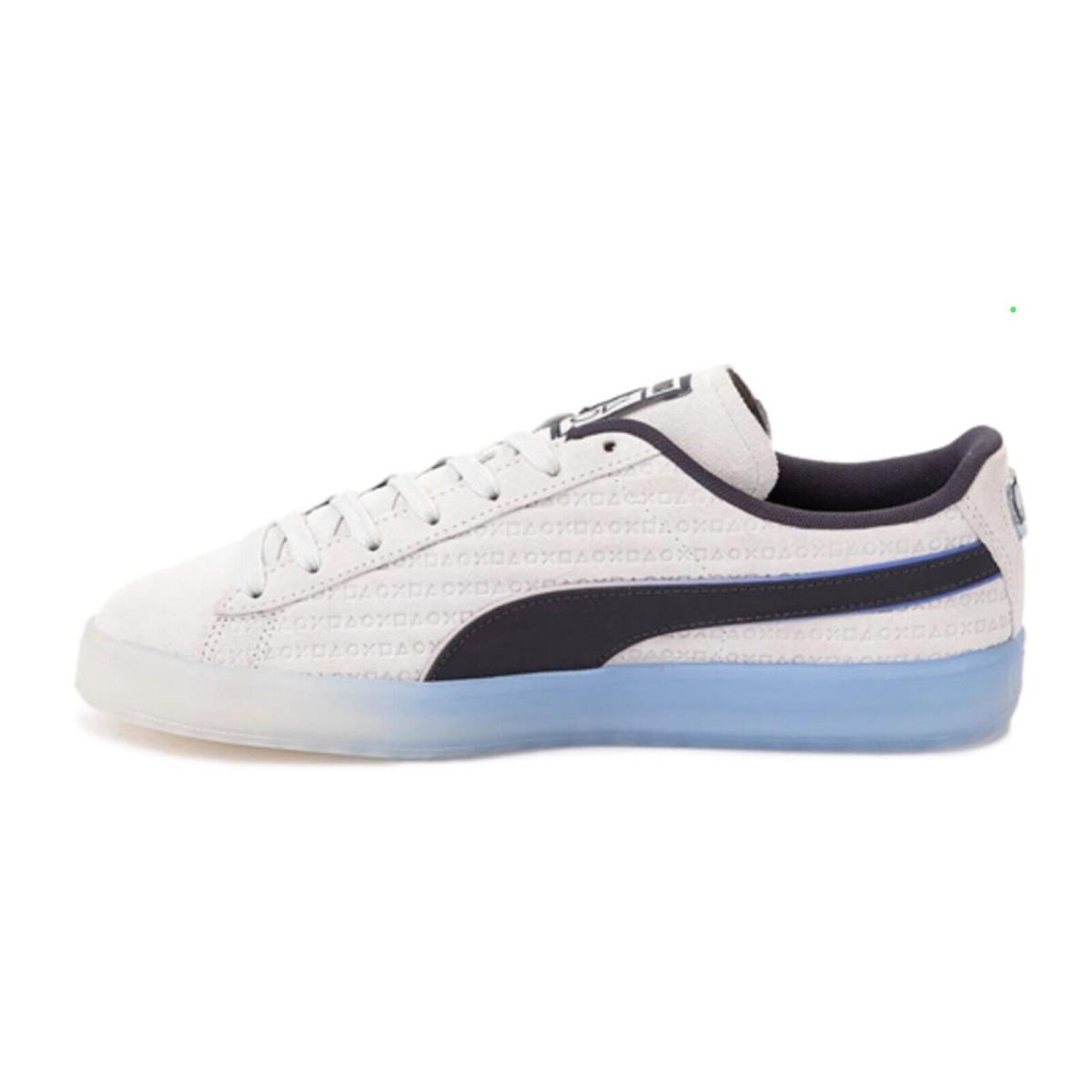 Puma Suede X Playstation Glacial Grey/blue 396246-01 Mens Lifestyle Shoes 8-13 - glacial grey/new navy