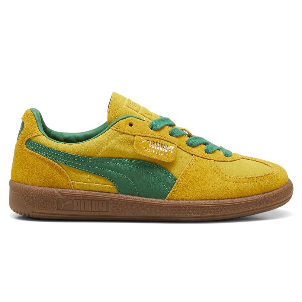 Puma Palermo Lace Up Mens Yellow Sneakers Casual Shoes 39646312 - Yellow