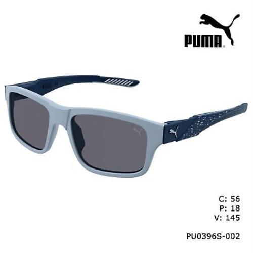 Puma PU0396S-002 Grey Blue Grey Sunglasses