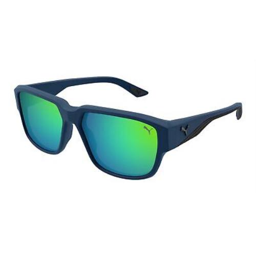 Puma PU0445S-004 Blue Blue Green Sunglasses