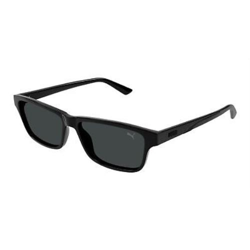 Puma PU0469S-001 Black Black Smoke Sunglasses