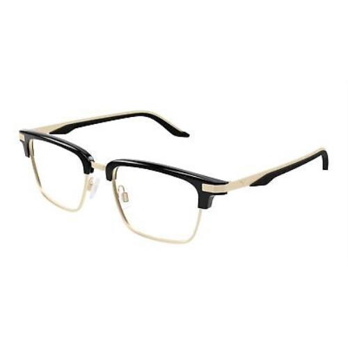 Puma PU0411o-001 Black Gold Eyeglasses