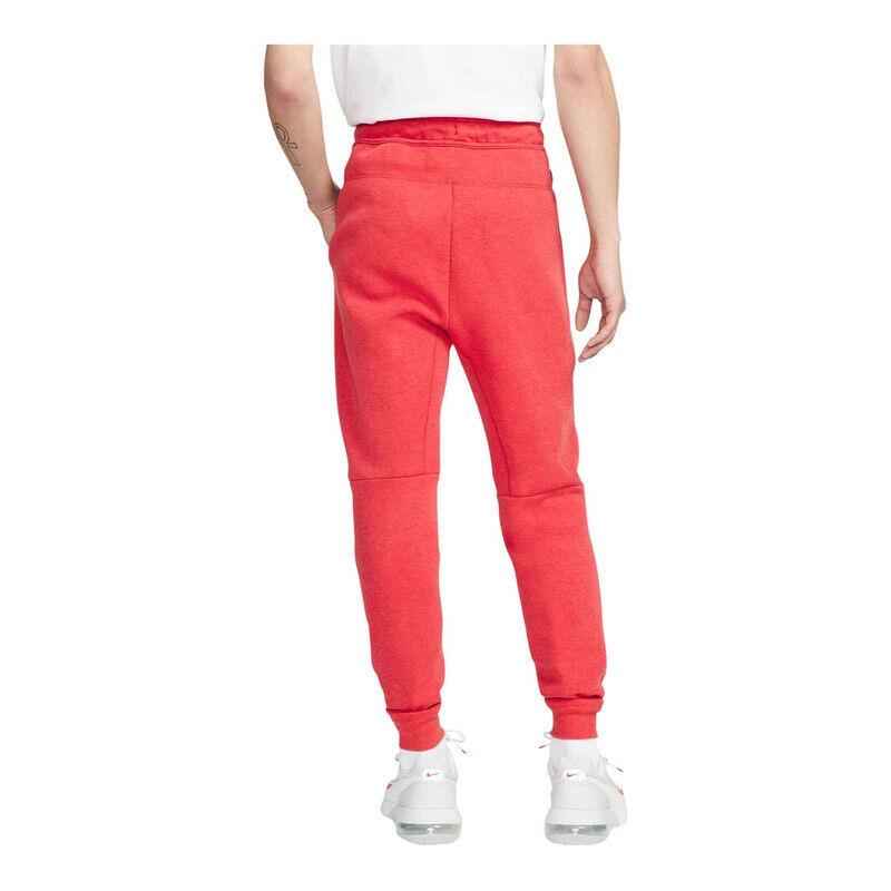 Mens Nike Sportswear Tech Fleece Joggers_lt Univ Red/black FB8002-672-SIZE 2XL - LT UNIV RED HTR/BLACK