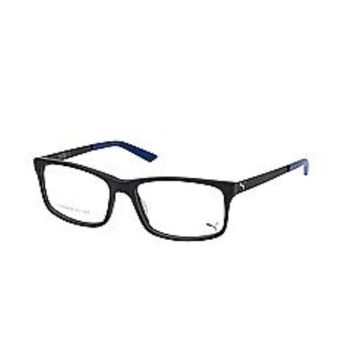 Puma PE0016O-018-56 Black Blue Eyeglasses