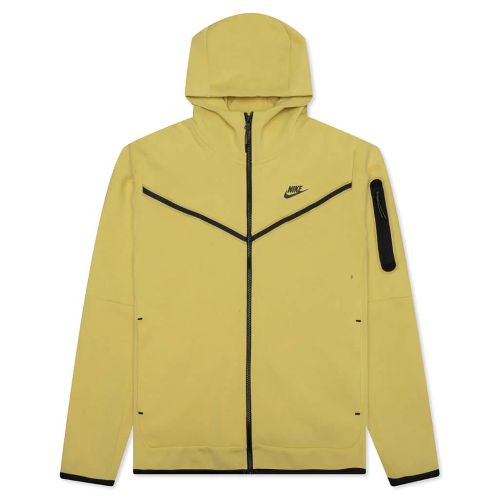 Nike Tech Fleece Windrunner Full-zip Hoodie CU4489-700 Saturn Gold Men`s 3XL