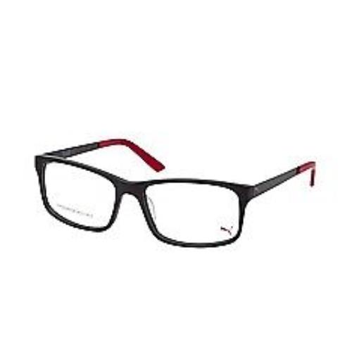 Puma PE0016O-009-56 Black Red Eyeglasses