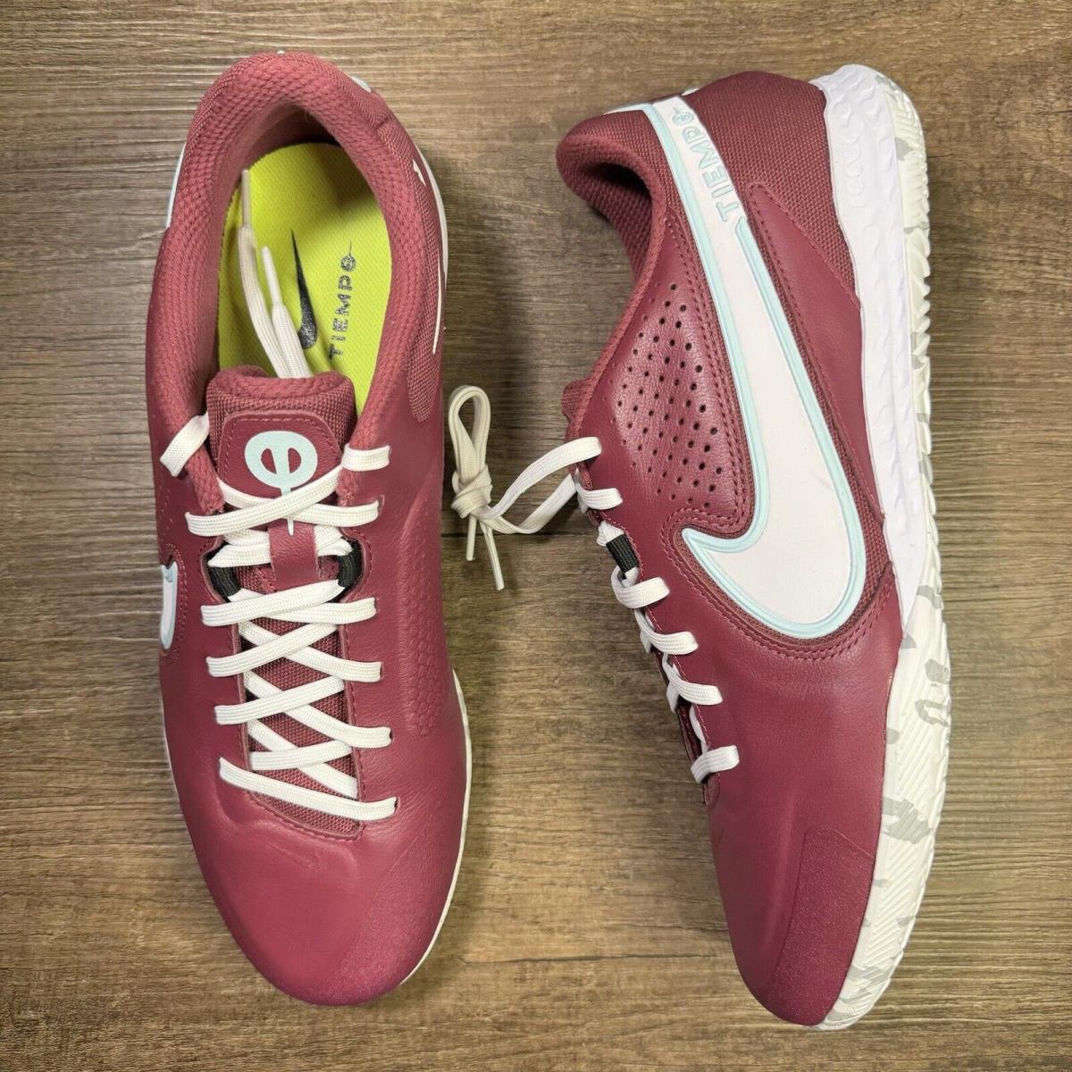 Nike React Tiempo Legend 9 Pro IC Rosewood Camo Men s Size 10.5 DA1183-614 - Rosewood / Plum