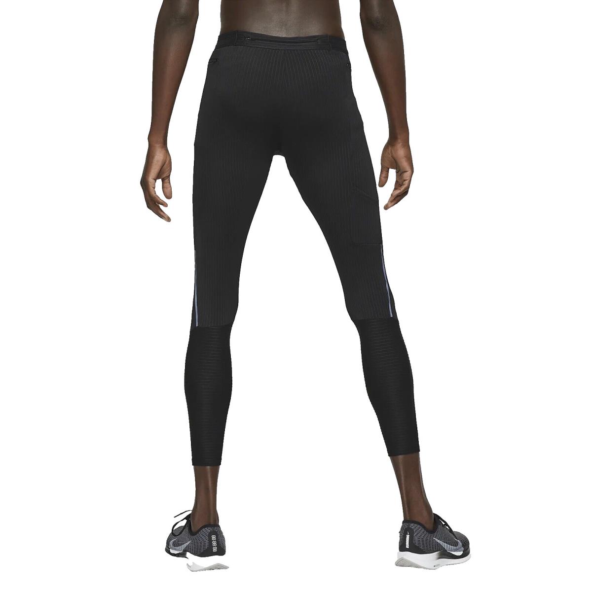 Nike Dri-fit Swift Running Tights CZ8835-010 Black Men`s Large L
