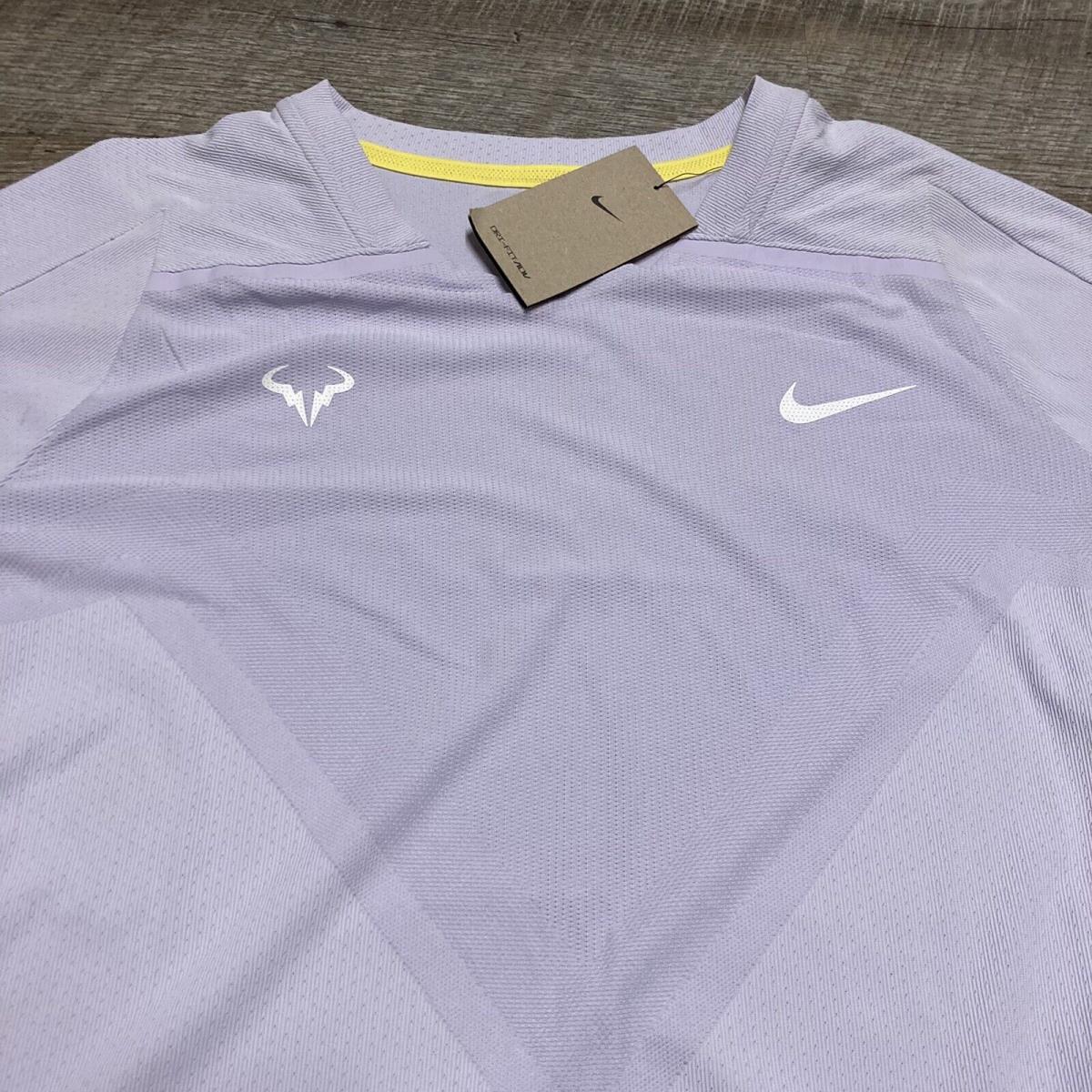 Nike Court Tennis Rafa Nadal Dri-fit Adv Grand Slam Top DD8540 546 Violet Sz XL