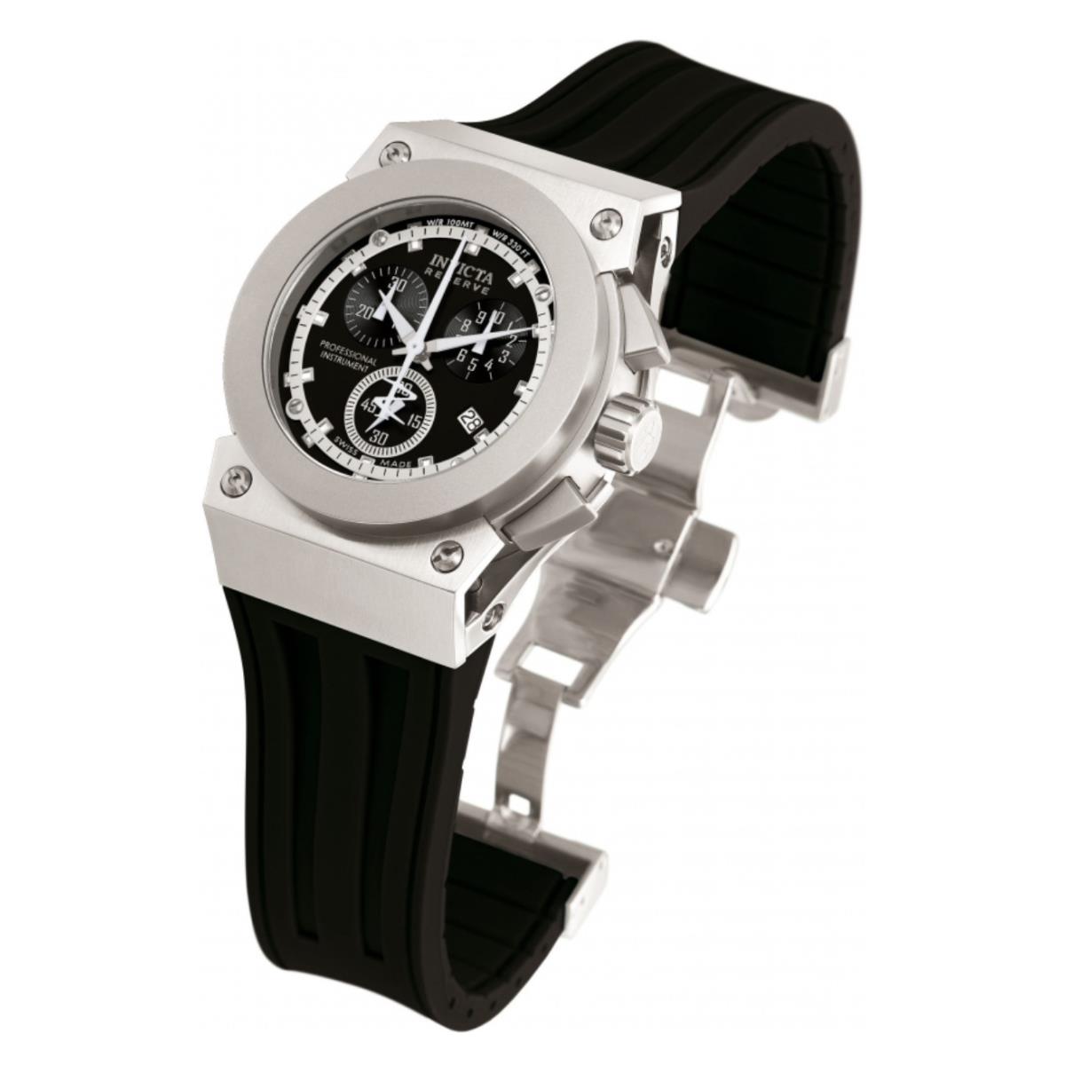 Invicta Akula Lady`s Watch Model 5565 Was - Dial: Silver, Band: Black, Bezel: Black