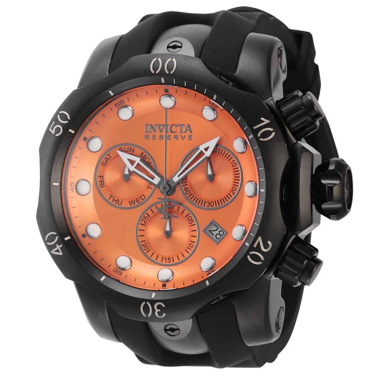 Invicta Reserve Venom Swiss Ronda Z60 Caliber Men`s Watch - 53.7mm Black 5735