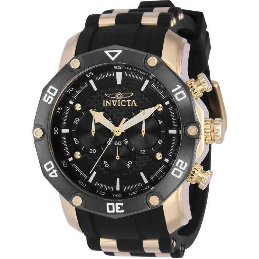 Invicta Pro Diver Chronograph Quartz Black Dial Men`s Watch 37722