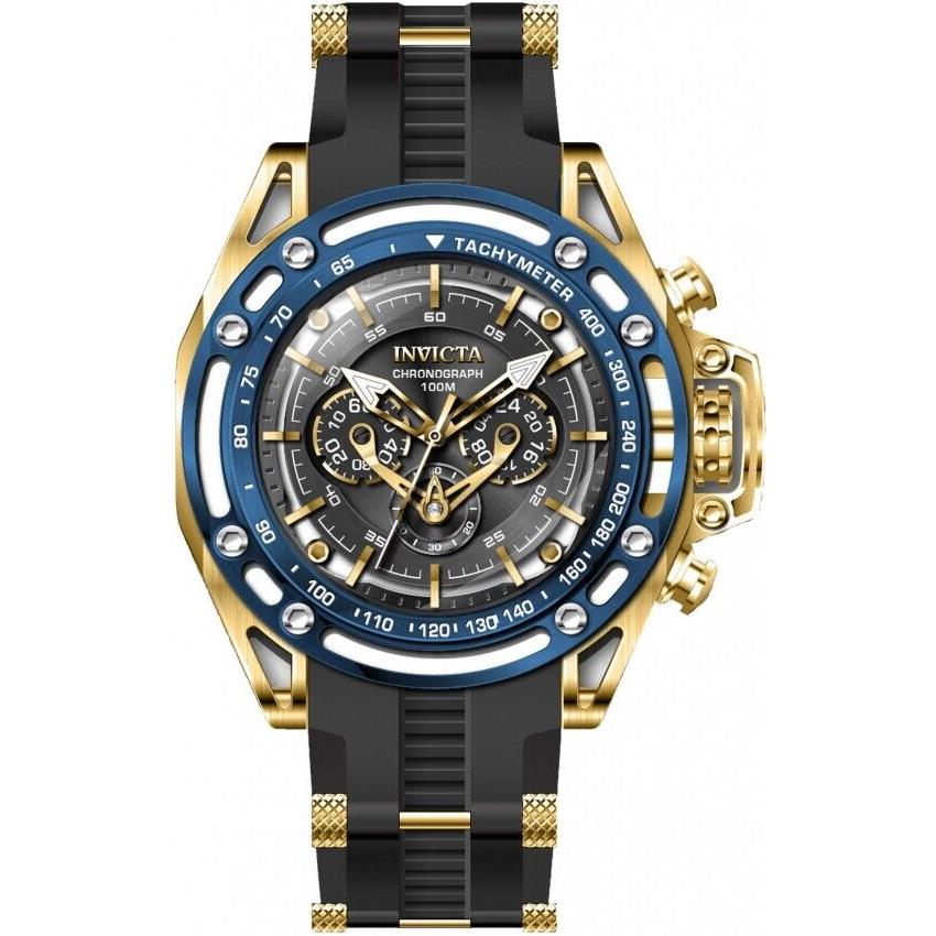 Invicta S1 Rally Chronograph Gmt Quartz Black Dial Men`s Watch 38153