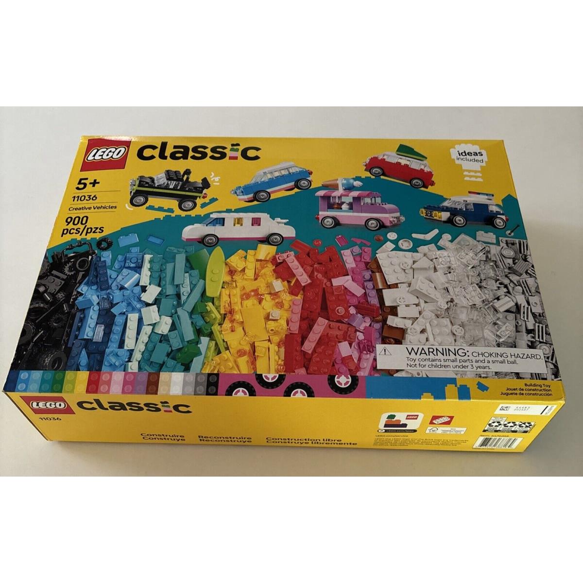 Lego Classic Creative Vehicles 11036 Building Set 900 pc