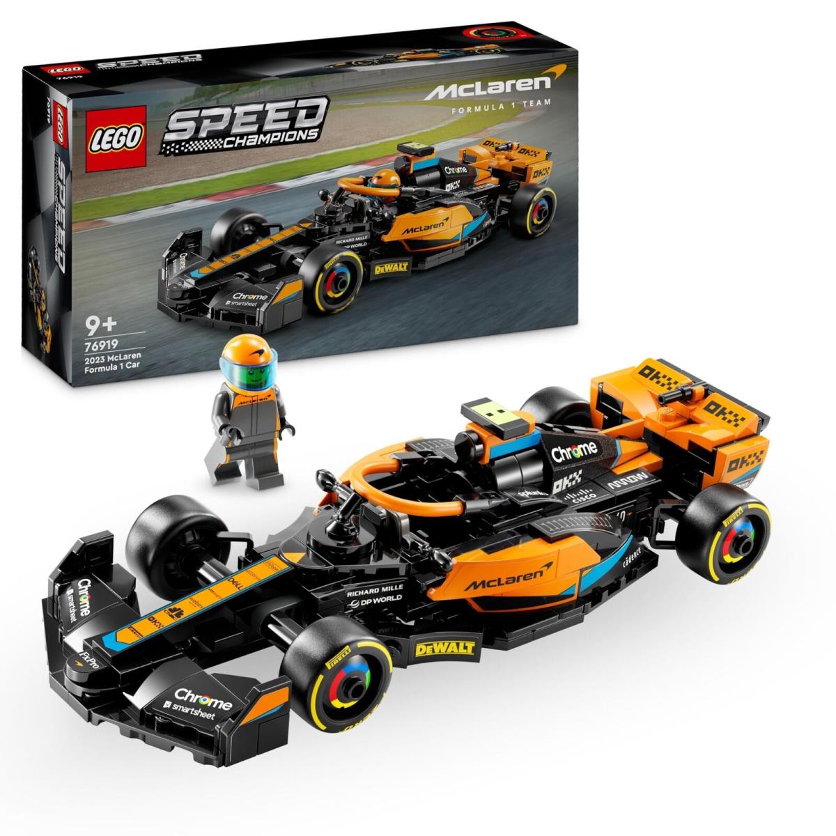 Lego Speed Champions 2023 Mclaren Formula 1 Race Car Toy For 9 Plus Year Old Kid