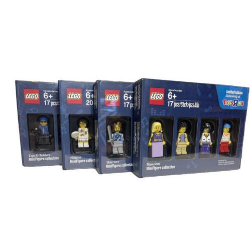 Lego Toys R Us Exculsive 2016 All 4 Minifigure Sets Plus Bonus Mini