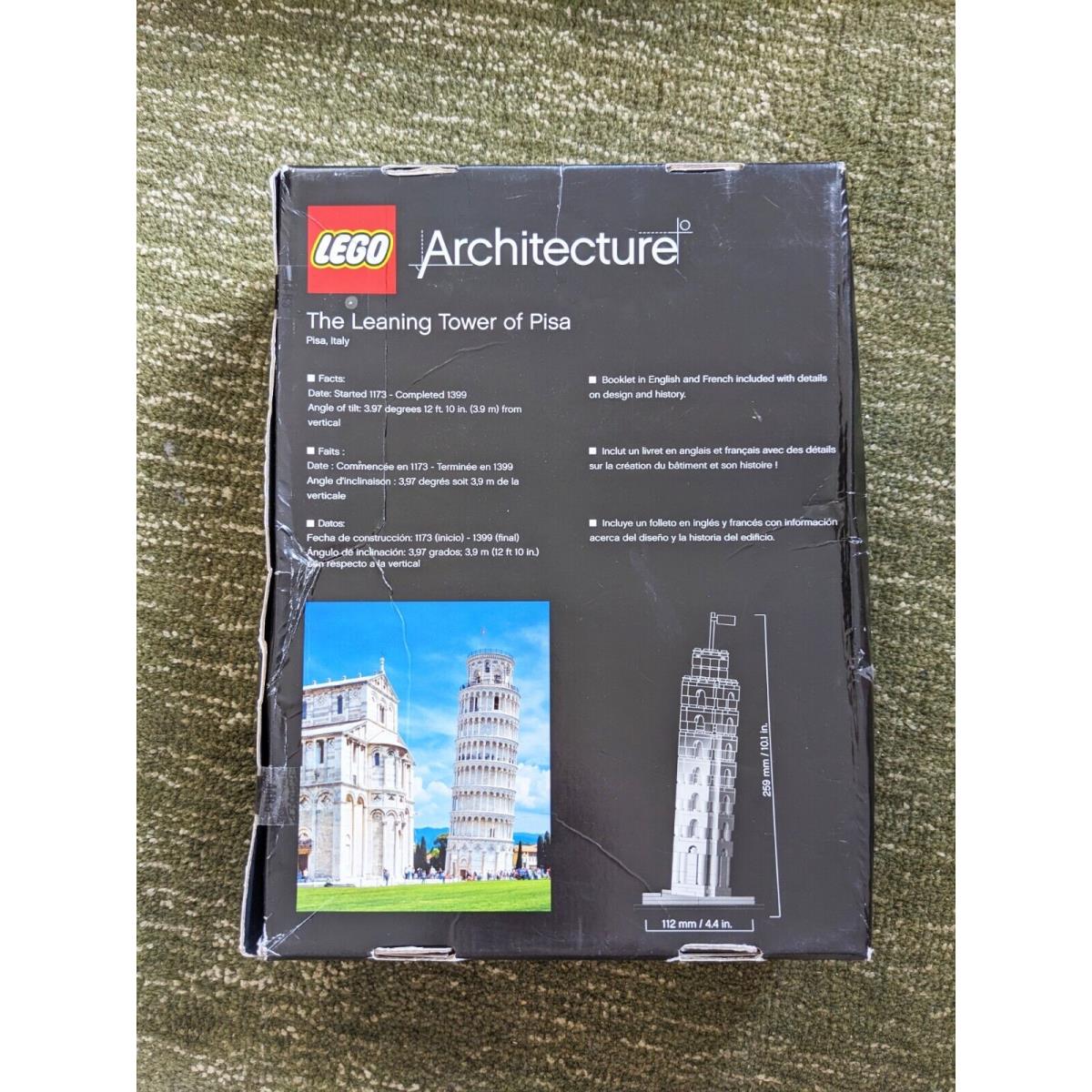 Lego Architecture: The Leaning Tower of Pisa 21015 - Box Some Wear