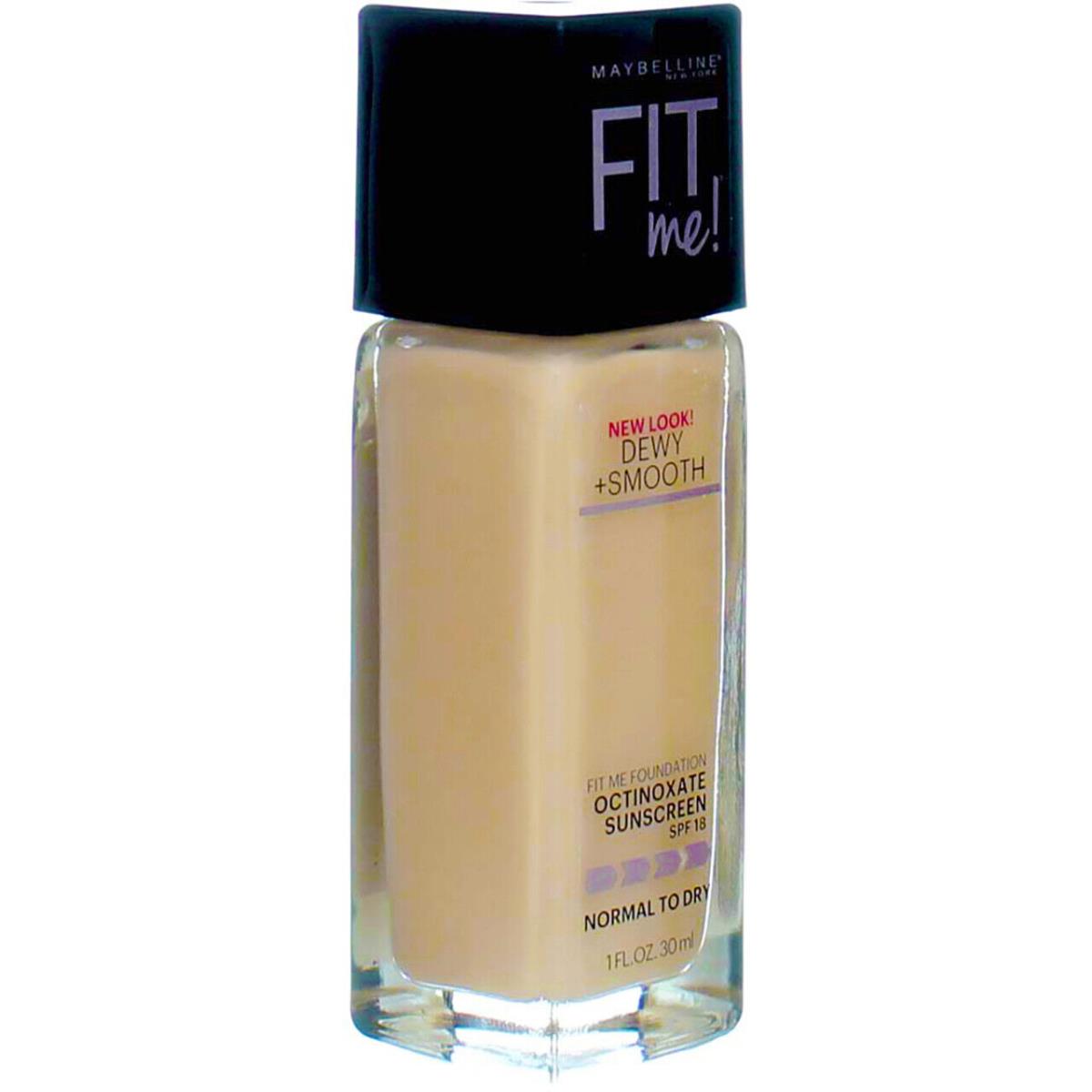 6 Pack Maybelline Fit Me Dewy + Smooth Liquid Foundation Ivory 115 Spf 18