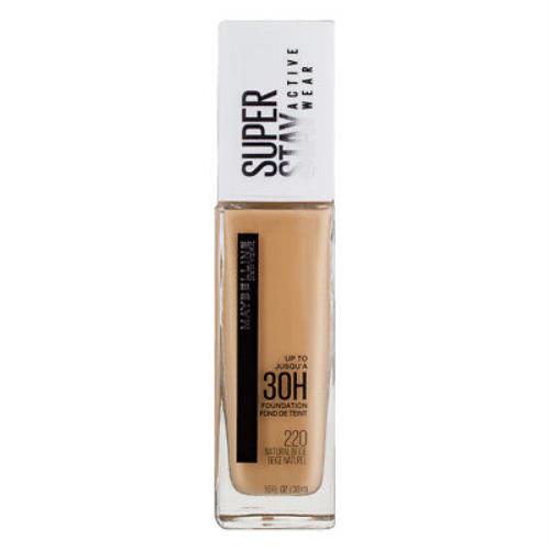 4 Pack Maybelline Super Stay Full Coverage Foundation Natural Beige 220 1