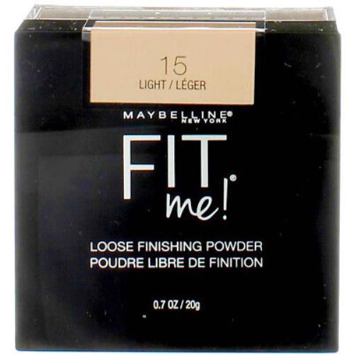 5 Pack Maybelline Fit Me Loose Finishing Powder Light 15 0.7 oz