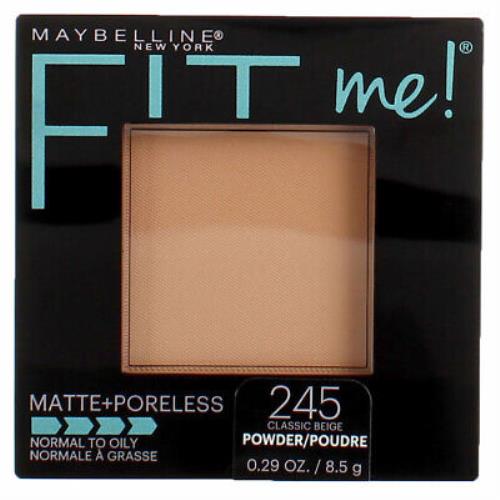 5 Pack Maybelline Fit Me Matte + Poreless Pressed Powder Classic Beige 245