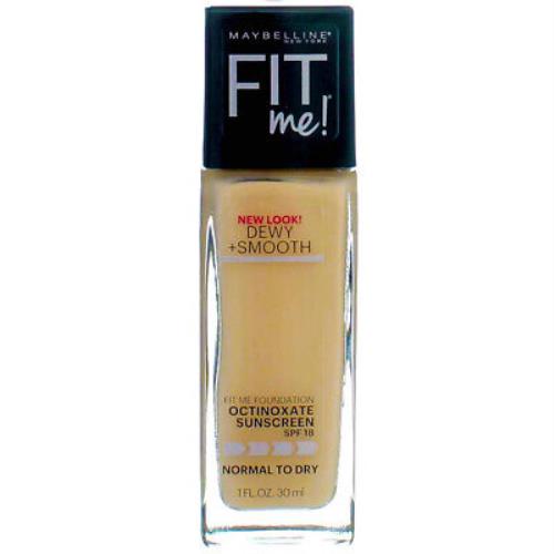4 Pack Maybelline Fit Me Dewy + Smooth Liquid Foundation Ivory 115 Spf 18