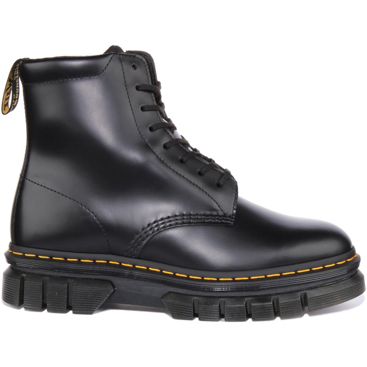 Dr Martens Rikard 8L Mens Lace Up Leather Ankle Boots In Black Size US 7 - 13