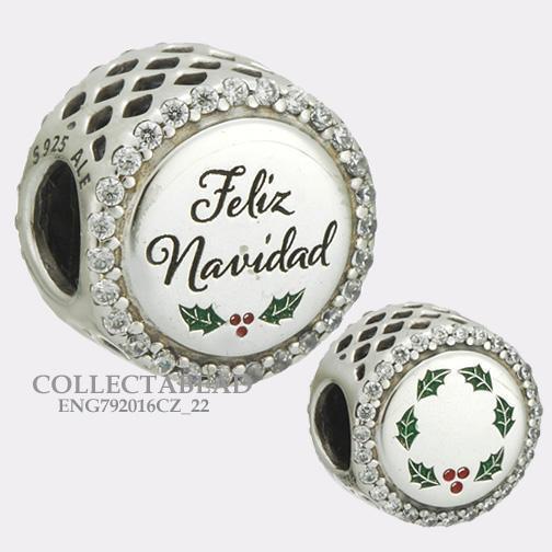 Pandora Silver Feliz Navidad CZ Enamel Bead ENG792016CZ_22