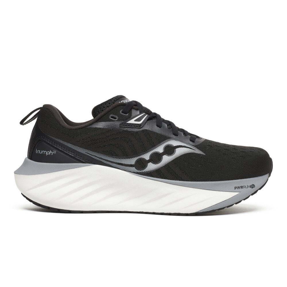 Saucony Women`s Triumph 22 Wide Running Shoes - Black/white
