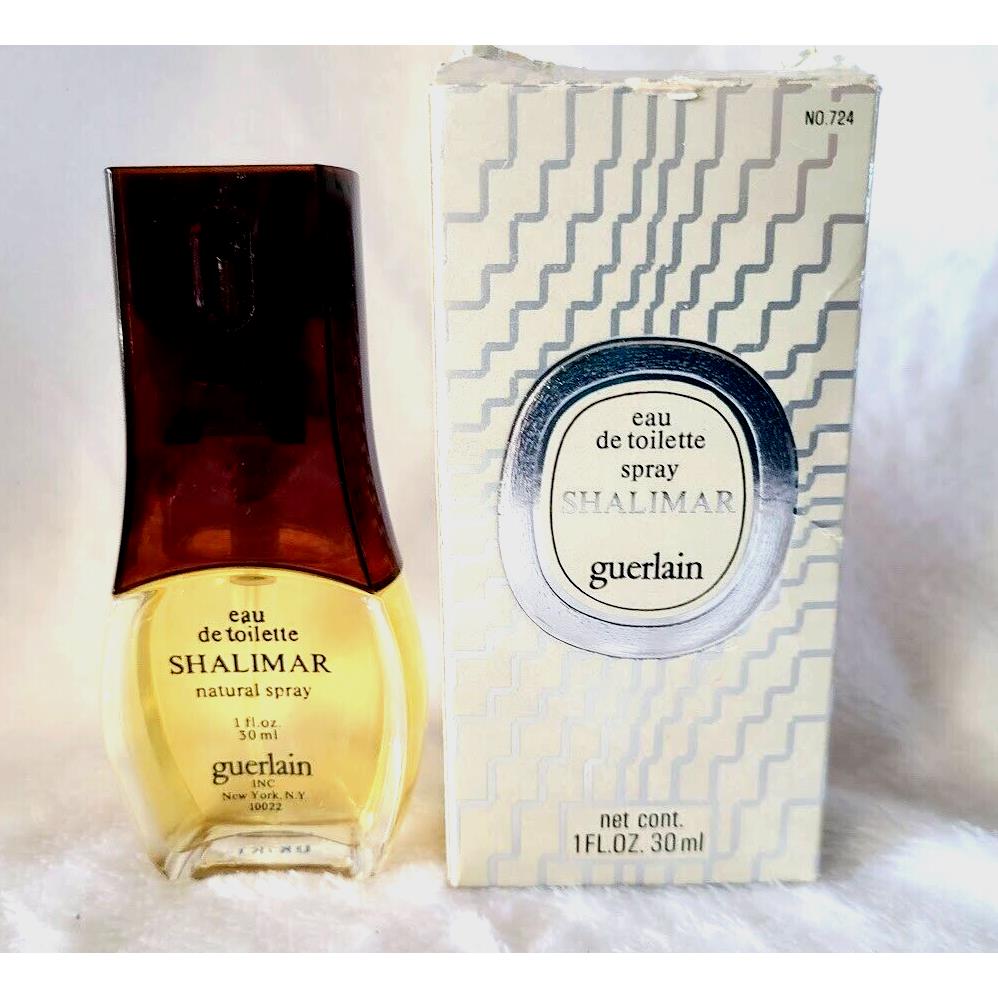 Vintage Shalimar by Guerlain Eau De Toilette 1oz-30ml Spray Rare 1980`s Bottle